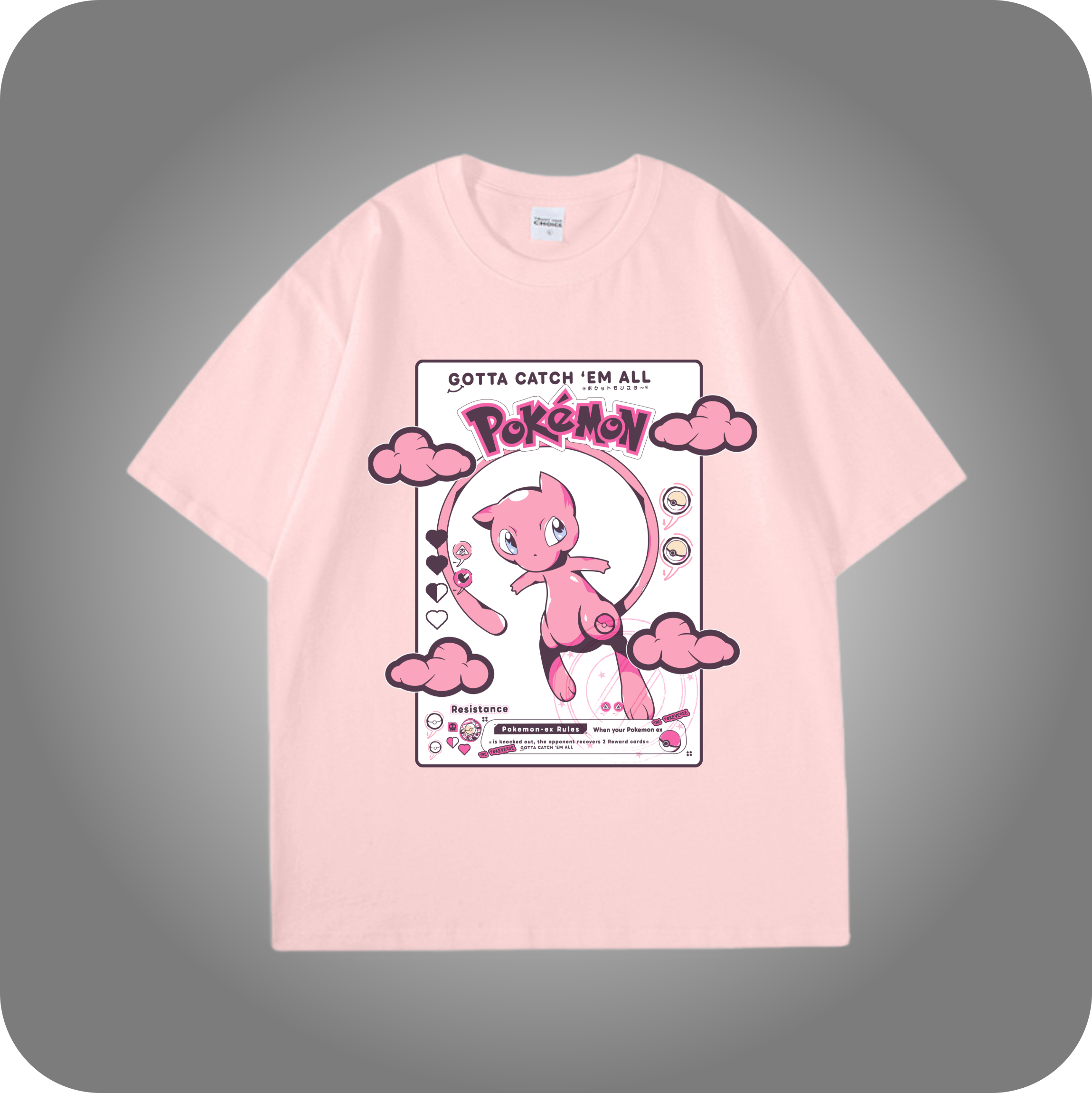 Mew Print - Pokemon T-shirt